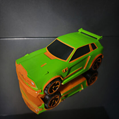 Fennec -Orange Trim - Lime Body - Orange Chakram