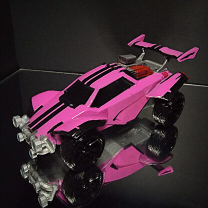 Octane - Black Trim - Pink Body - Black Stripes - Black OEM - Image 2