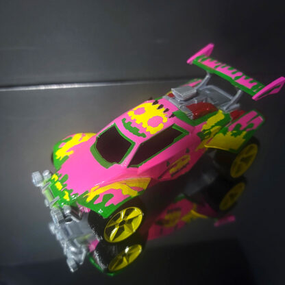 Octane - Green Trim - Pink Body - Yellow and Lime Demonio - Yellow Stern