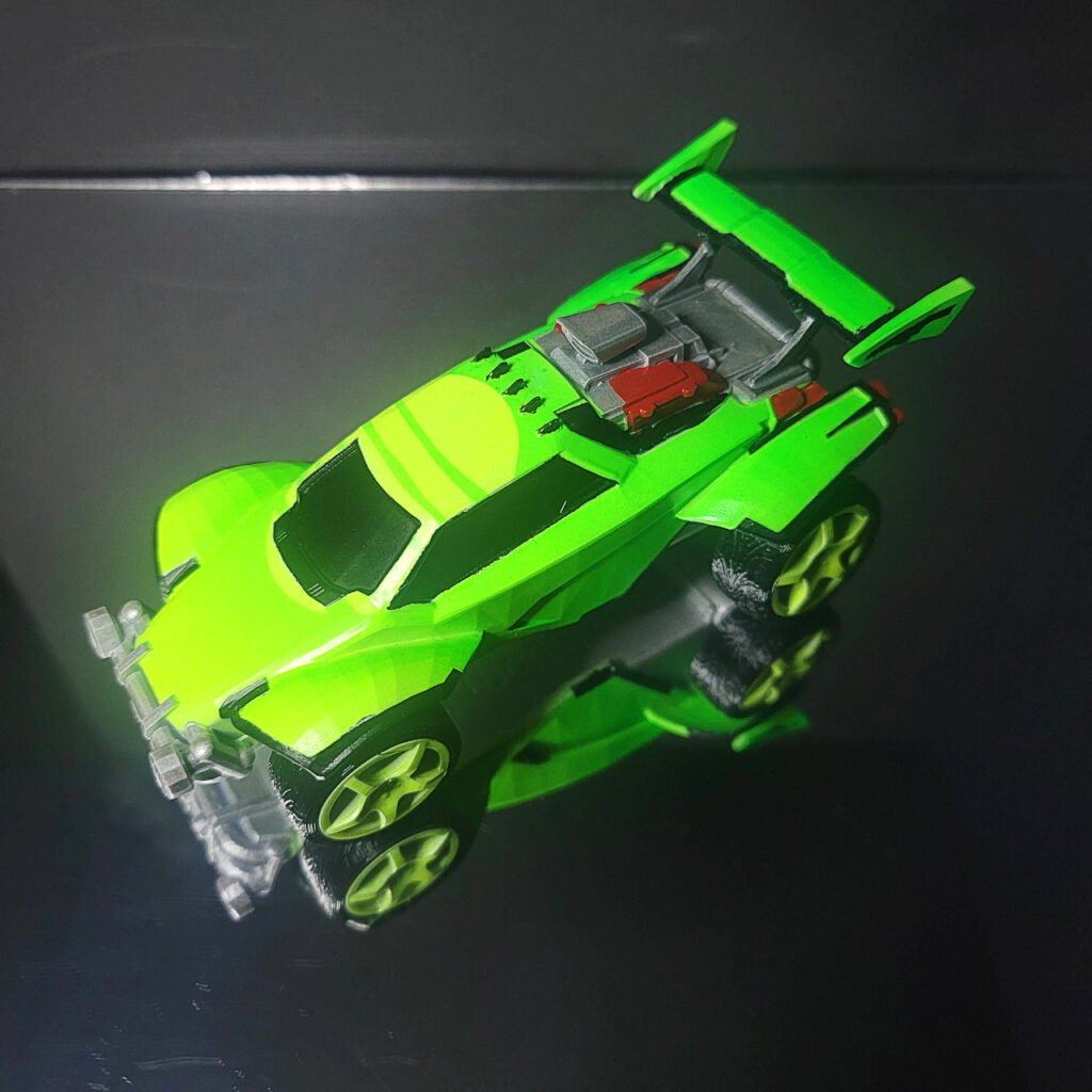 Octane - Black Trim - Lime Body - Yellow Sunsetter Decal - Lime Yuzo