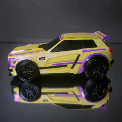 Fennec -  Black Trim - Yellow Body - Purple Nitty Gritty - Black Dieci - Image 3