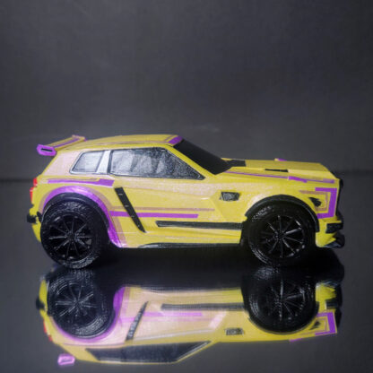 Fennec -  Black Trim - Yellow Body - Purple Nitty Gritty - Black Dieci - Image 4