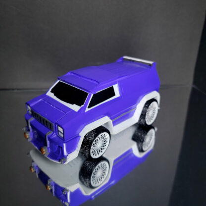 Merc - White Trim - Indigo Body - White Custom Wheels - Image 2