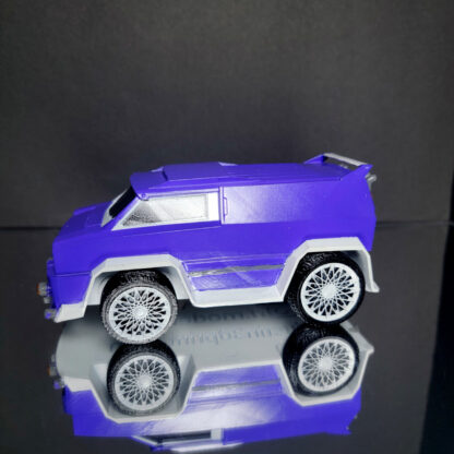 Merc - White Trim - Indigo Body - White Custom Wheels - Image 3