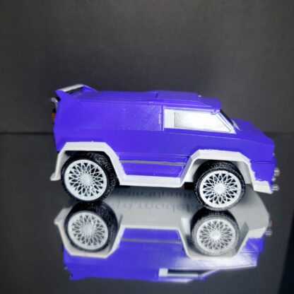 Merc - White Trim - Indigo Body - White Custom Wheels - Image 4