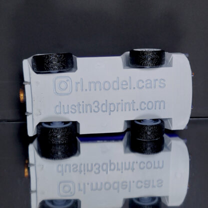 Merc - White Trim - Indigo Body - White Custom Wheels - Image 6