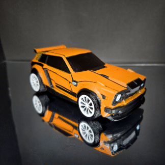 Fennec - Black Trim - Orange Body - Black Bluster Bar Decal - White Dieci