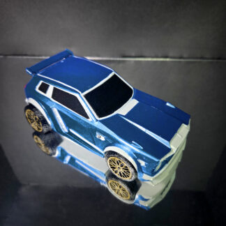 Fennec - White Trim - Metallic Blue Body - Gold Yamine