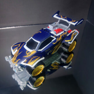 Octane - White Trim - Deep Blue Body - Gold Gail Fire - Goldstone