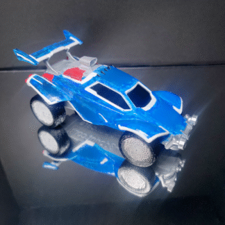 Octane - White Trim - Blue Heatwave Decal - White Zomba