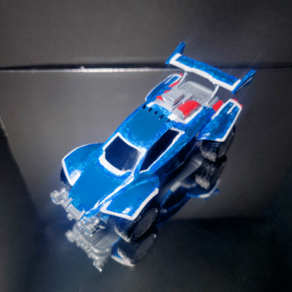 Octane - White Trim - Blue Heatwave Decal - White Zomba - Image 2