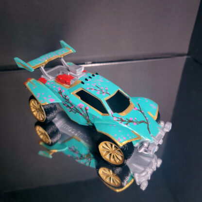 Octane - Gold Trim - Teal Body - Pink Cherry Blossom Decal - Gold Dieci