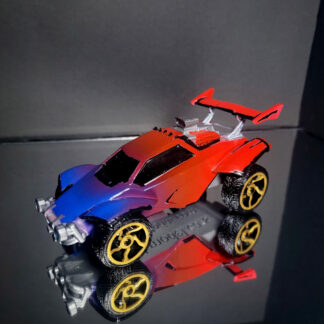 Octane - Black Trim - Blue to Red Fade - Gold Chakram