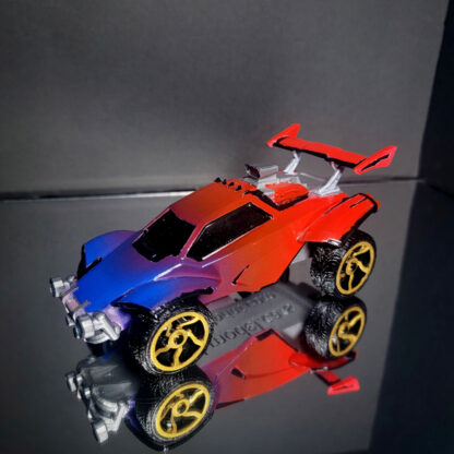 Octane - Black Trim - Blue to Red Fade - Gold Chakram