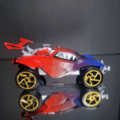 Octane - Black Trim - Blue to Red Fade - Gold Chakram - Image 3