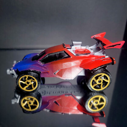 Octane - Black Trim - Blue to Red Fade - Gold Chakram - Image 4
