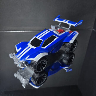 Octane - White Trim - Blue Body - White Stripes Decal - Grey OEM