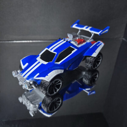 Octane - White Trim - Blue Body - White Stripes Decal - Grey OEM