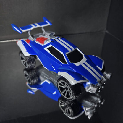 Octane - White Trim - Blue Body - White Stripes Decal - Grey OEM - Image 2