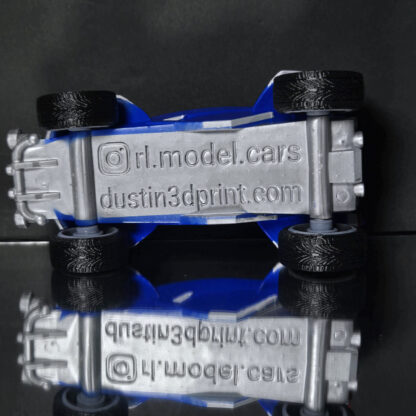 Octane - White Trim - Blue Body - White Stripes Decal - Grey OEM - Image 6