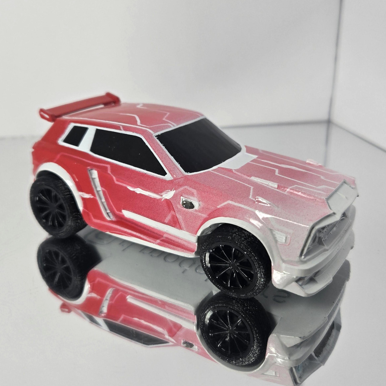 Fennec - White Trim - Red Body - TW Mainframe with White Front - Black Dieci - Image 2