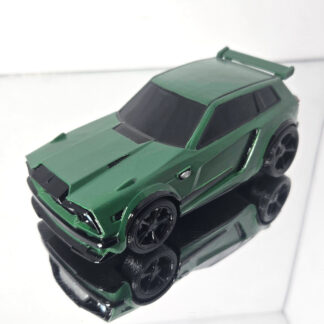 Fennec - Black Trim - Green Body - Black Stern Wheels